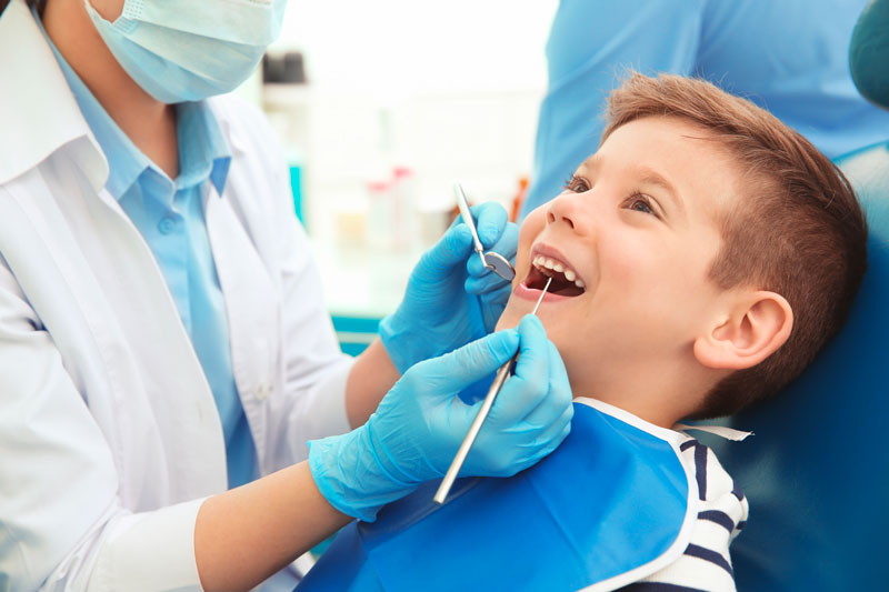 A Kid Visiting Children's Dentist for Dental Checkup